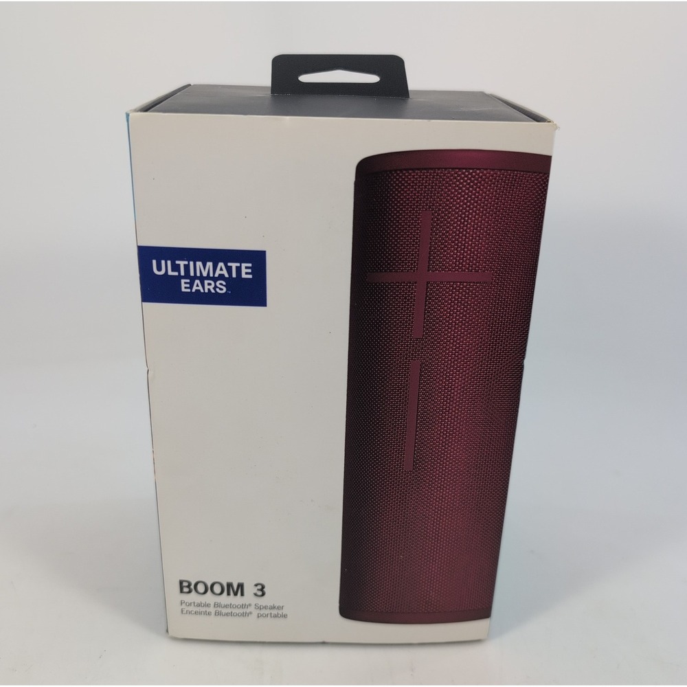 UE Ultimate Ears BOOM 3 - Portable Bluetooth Speaker w/Charger - Sunset Red